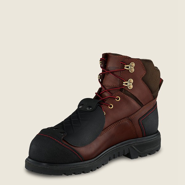 Botas de Seguridad Red Wing Hombre Marrom/Negros - Brnr Xp - 6-Inch Waterproof Toe Metguard - 140-JK